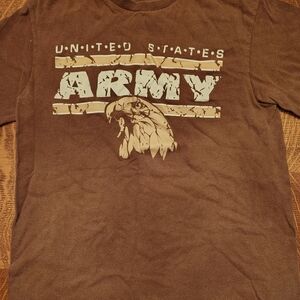 Hanes Brown Army Graphic Tee